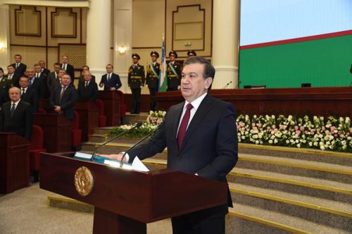 New President of Uzbekistan Shavkat Mirziyoyev had taken oath and assumed office
