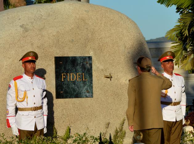 Fidel Castro interred in rock. This is just another recongnition of his glorious and historic life