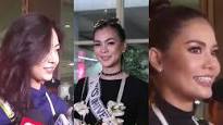 Look: Miss Japan, Miss Thailand, Miss Indonesia and Miss Korea arrive in Phillipines