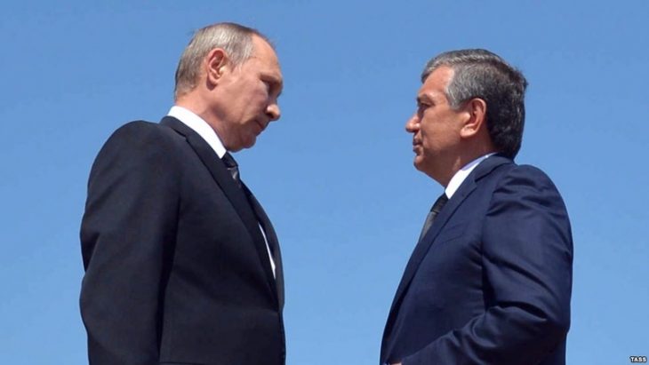 Vladimir Putin congratulates Mirziyoyev, invites him to Russia