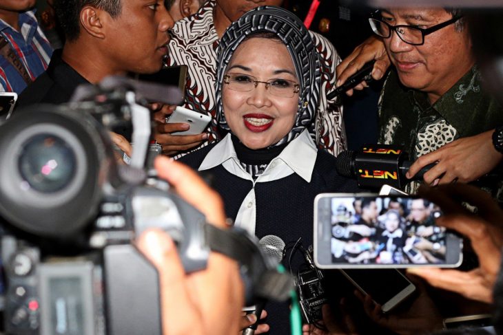 Deputy of Jakarta Mayor -Sylviana denies involvement in alleged mosque construction corruption