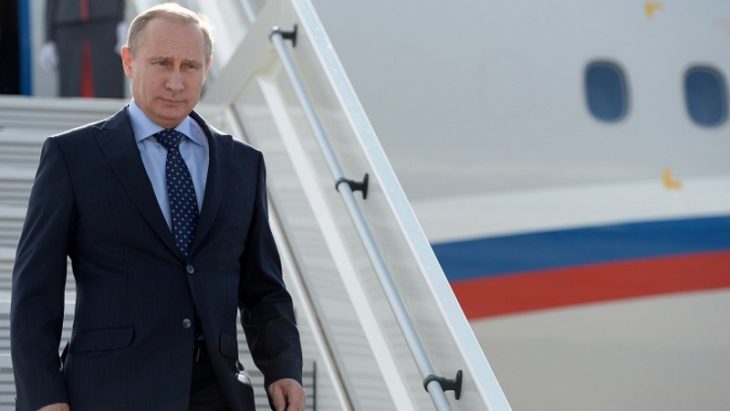 Putin arrives in Dushanbe