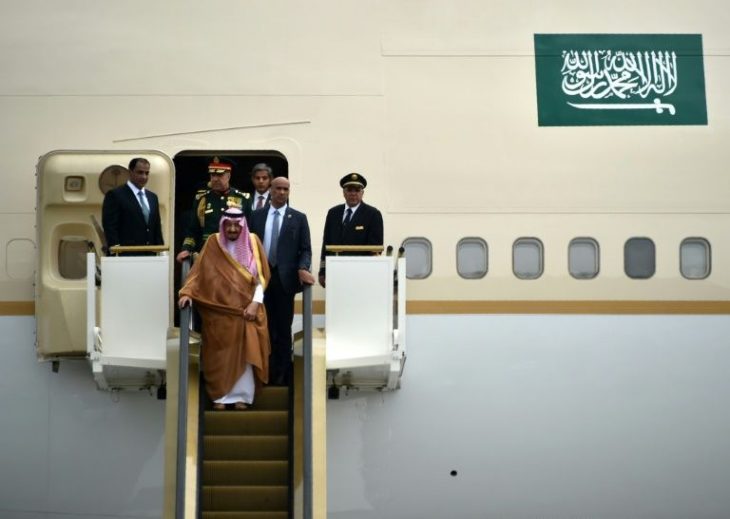 Saudi king visits Indonesia with huge entourage, tons of gear