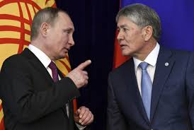 Atambayev and Putin after meeting