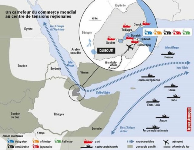 Chinese military base in Djibouti necessary to protect key trade routes linking Asia, Africa, the Middle East and Europe