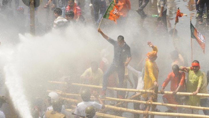 BJP’s protest in Kolkata turns into a mayhem