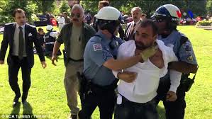 Erdogan’s guards clash with protesters outside Turkish ambassador’s D.C. residence