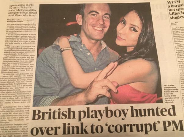 IMDB’s international spillover:  British PR guru to ex-Malaysia leader wanted for money-laundering