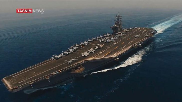 Iran’s Revolutionary Guard ‘shoots drone footage’ of US warships
