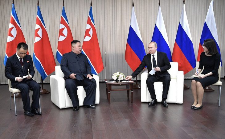 Vladimir Putin and Kim Jong Un hold first summit