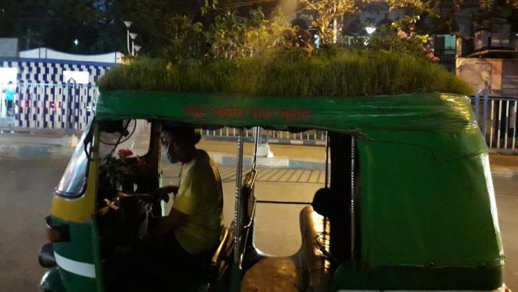 Auto driver in Kolkata plants garden on vehicle, impresses Internet
