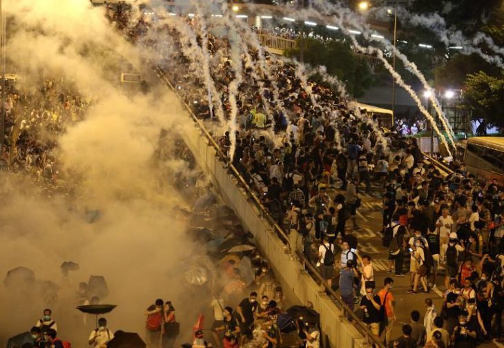More tear gas in Hong Kong against protesters