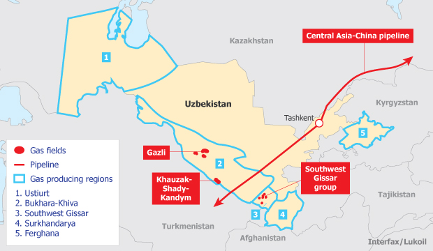 Russian Lukoil intends to extract over 16 billion m3 of gas in Uzbekistan
