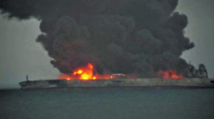 Two tankers in Gulf of Oman are on fire