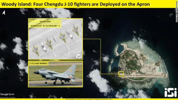 Chinese fighter jets deployed to contested island in South China Sea
