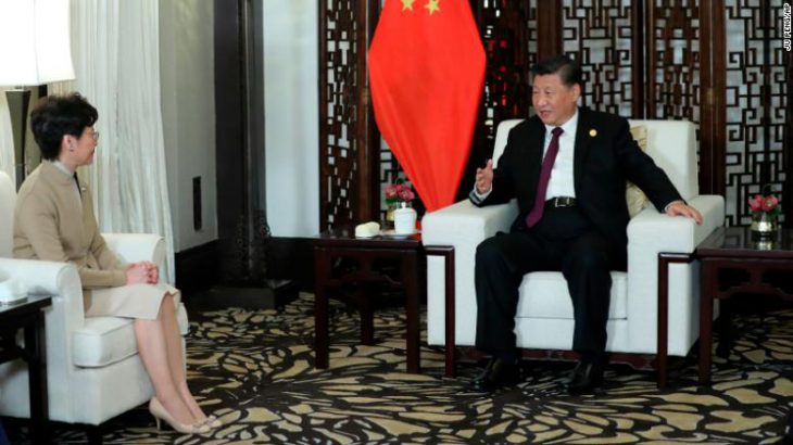 Xi Jinping’s message to Hong Kong: You’re stuck with Carrie Lam