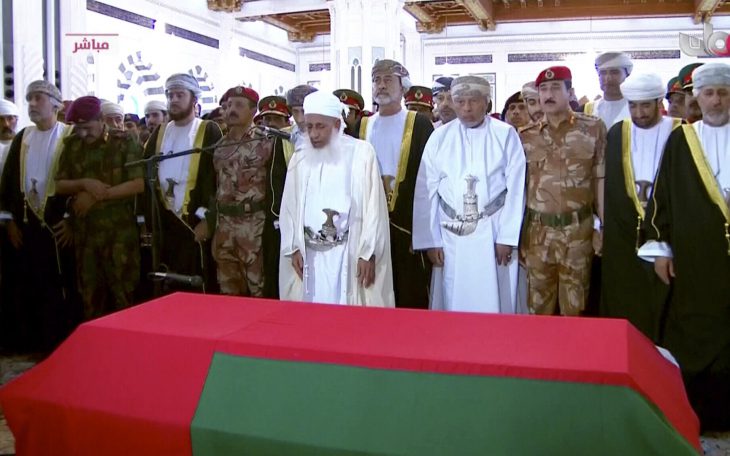 Oman’s Sultan Qaboos dies. His cousin Haitham bin Tariq Al Said sworn as the country’s new ruler