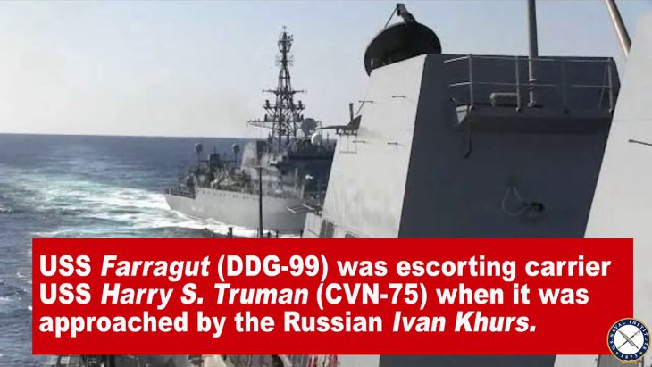 Russian warship ‘aggressively approached’ US destroyer in Arabian Sea