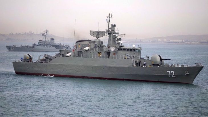 Iran’s Alborz warship in the Red Sea