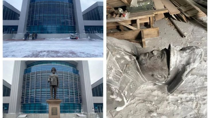 Under the second president K.Tokaev’s watch, a monument to first president of Kazakhstan N.Nazarbayev dismantled