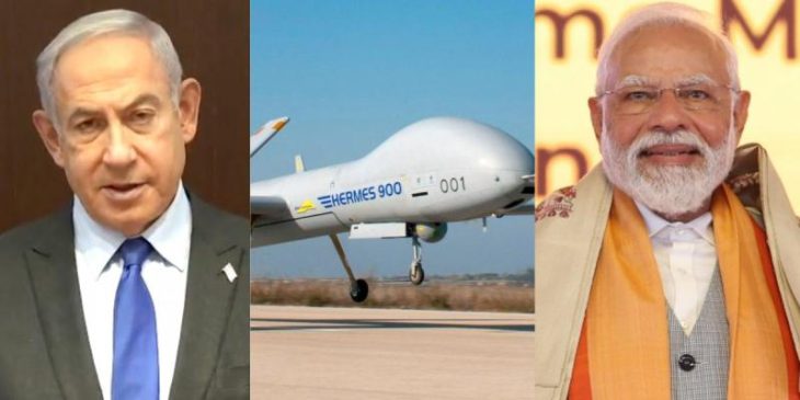 Indian Adani JV Exports 20 HERMES Lethal Drones to Israel, that is used against Palestinians in Gaza