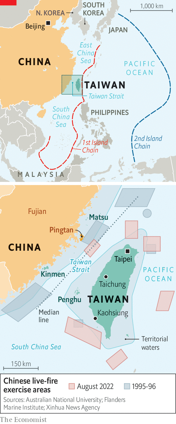 For 128th time China holds drills neat Taiwan and warns Taipei against independence