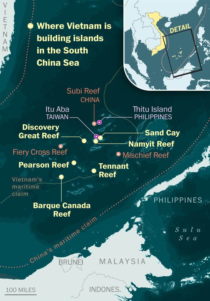 Vietnam Puts Strategic Airfield on Newly-Built Island in the Spratlys