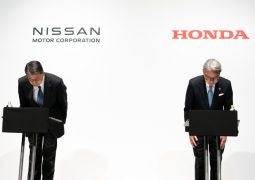 Nissan, walking down the road of insolvency, saved by Honda in a merger and to create world’s no. 3 automaker