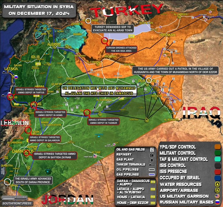 Military Situation In Syria On December 17, 2024