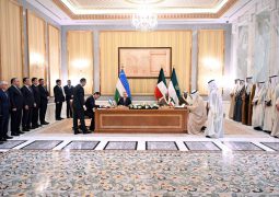 President of Uzbekistan is on an offical visit to Kuwait, discuss strengthening bilateral relations across multiple sectors