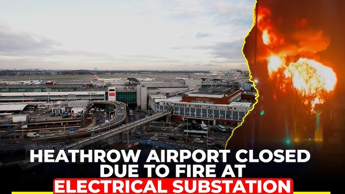 4th busiest  London Heathrow locked out of electricity: sub-station on fire! Whom to blame this time?