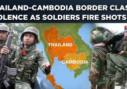 Red Khmer soldiers of Cambodia clash with buddist military of Thai at the border: calm is urged