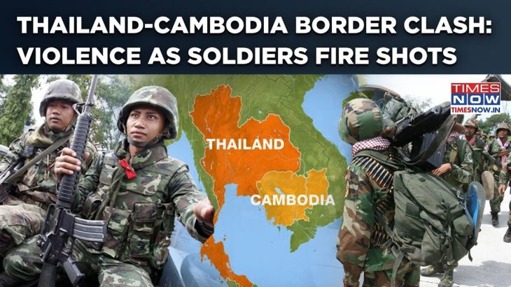Red Khmer soldiers of Cambodia clash with buddist military of Thai at the border: calm is urged