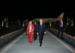 Giorgia Meloni, Italian Prime Minister, arrives in Samarkand in an official visit to Uzbekistan