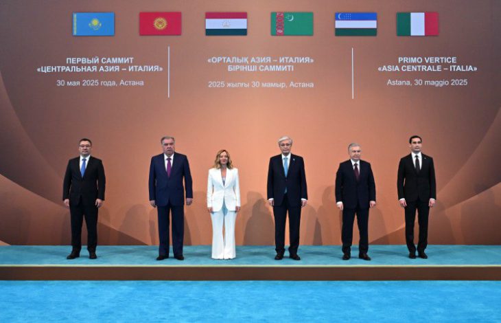 Only women in the summit, the Italian PM Meloni, Courts 5 Central Asian presidents in Astana