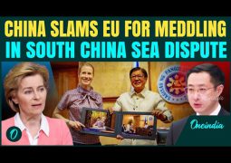 “Mighty” Europe lead by “great statesmen of the millenium” Macron + Ursula, Kallas and Baerbock gets warning from “weak, undemocratic and shivering” China