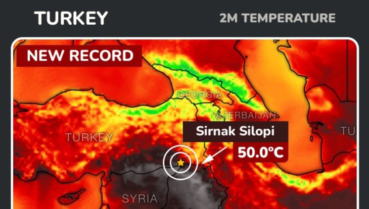 122.9 Farenheit or 50.5 degrees Celsius of heat is new normal for Turkey in summer 2025