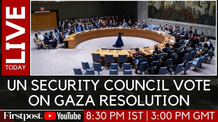 With Russia and China abstained, UN Security Council passes US resolution 13-0 backing international Gaza force