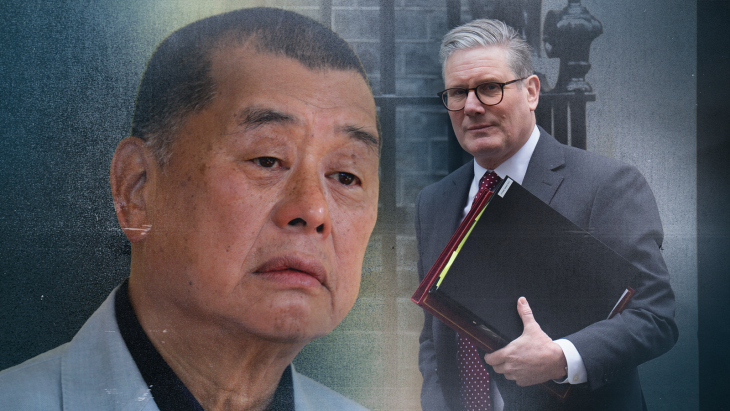 After visit of British Starmer,  Jimmy Lai, Hong Kong pro-democracy tycoon, jailed by China 20 years, labeling national security theat