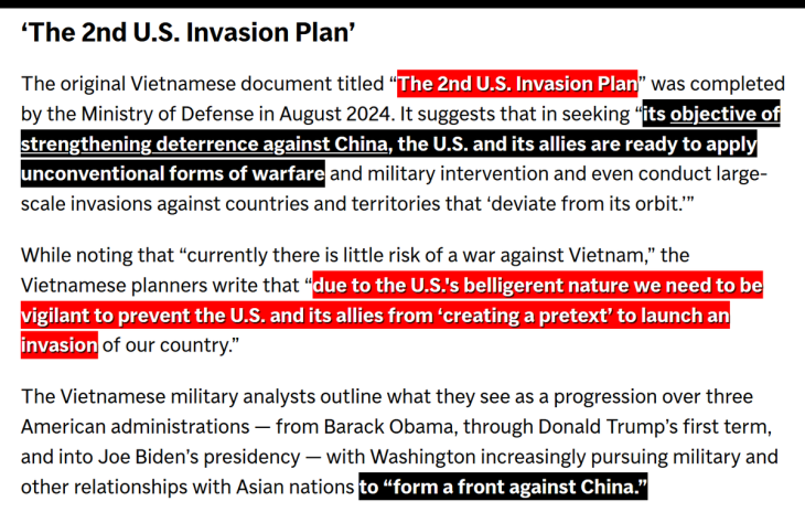 Preventing “Color Revolution in Hanoi”: Pushing for trade, preparing for war: A document reveals Vietnam’s dual approach toward the U.S.