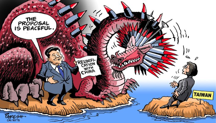 For the “128the time” China tells it will not tolerate independence for Taiwan