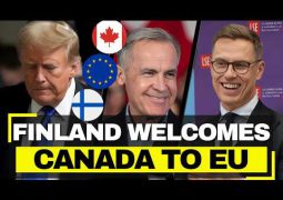 “D-” for knowledge of Geography school discipline: Finnish head of country says Canada must join European Union!!!