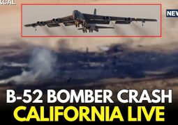B-52 bomber crashes shortly after takeoff in California