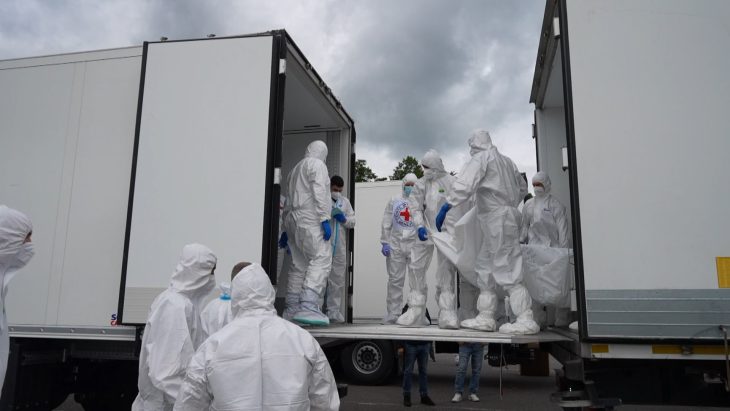 Russia transferred 528 bodies to Ukraine and received 41 in return