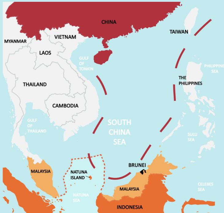 0 Chinese fishing vessels were anchored at a disputed atoll in the South China Sea