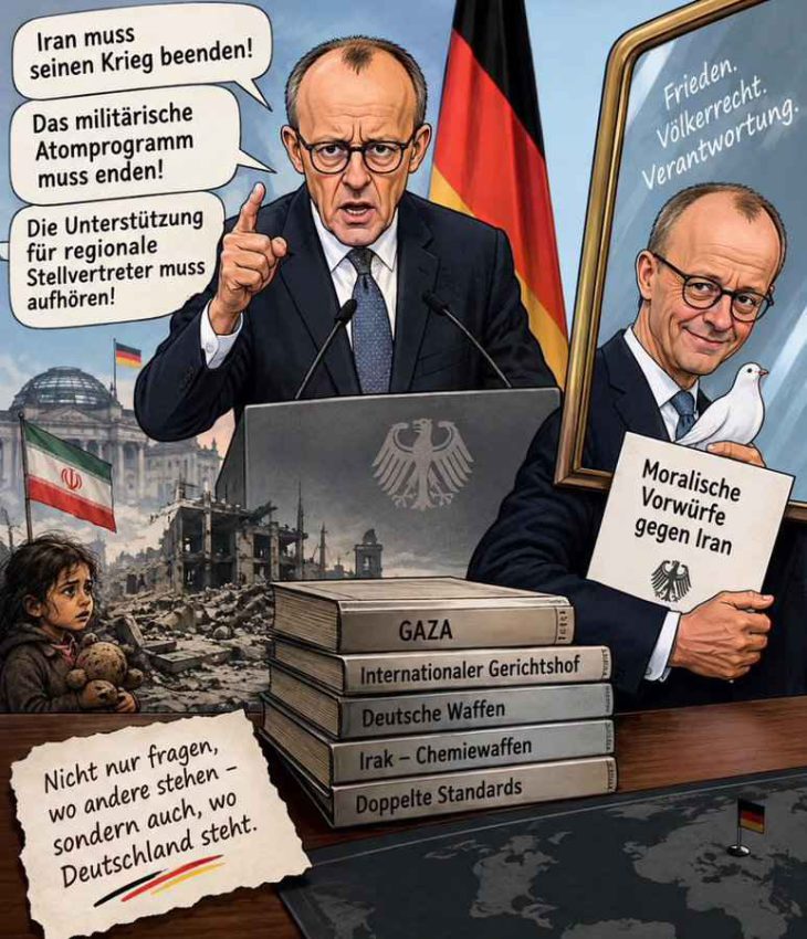 Tehran to “Bla-Bla” Chancellor Mertz: Germany failed to show even the minimum moral courage