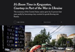 NYTimes blunt blame: Kyrgyzstan became a key conduit for Chinese and Western goods that still flowed into Russia