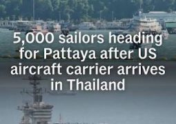 This is Pattaya: after 286 days at sea, USS Abraham Lincoln arrives in Thailand