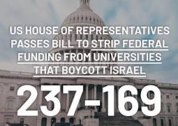 237 to 169: US House puts University on funding cut, if anti-Israeli activities go on