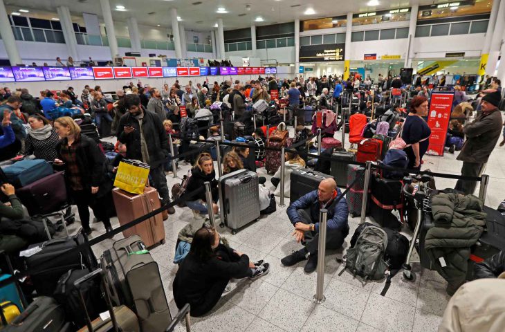 At odds with Russia, Israel, Argrentine-Falklands, now UK airports went down